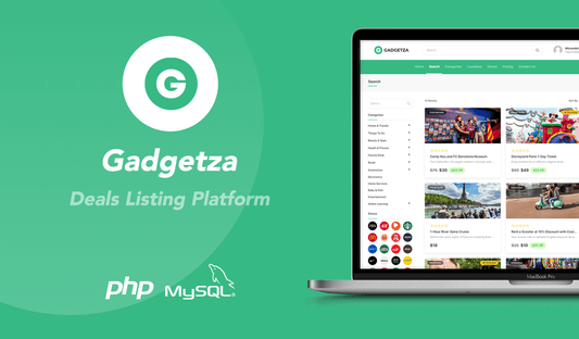 Gadgetza - Deals and Offers Listing Platform - Multi-Vendor (SaaS)