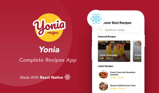 Yonia - Complete React Native Recipes App + Backend