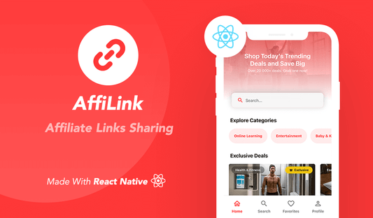 AffiLink Mobile - React Native Affiliate Link Sharing Platform