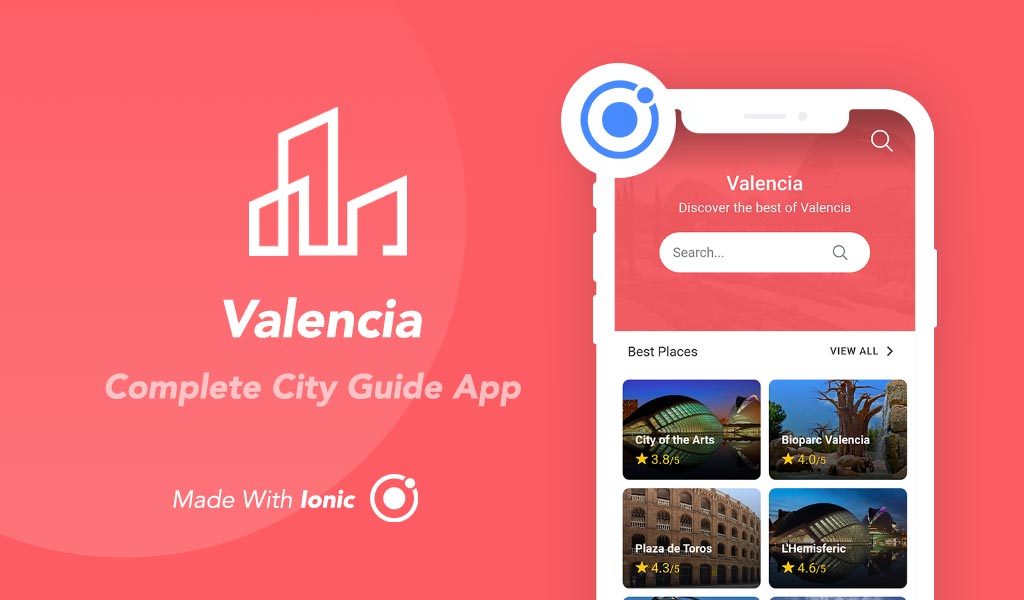 Valencia - Complete Ionic City Guide App + Backend