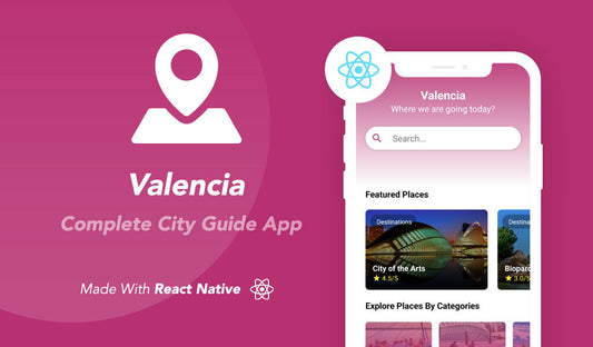 Valencia - Complete React Native City Guide App + Backend